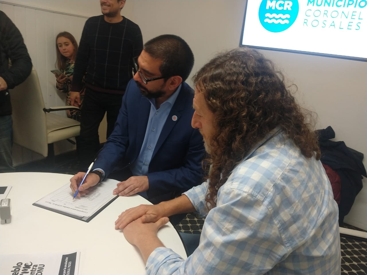 Aristimuño, intendente de Cnel Rosales, suma firma en contra del DNU