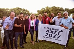 Martín Farías presente en el acto en San Pedro por el día de la Soberanía.